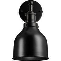 Industville - Brooklyn Cone Wall Light - 7 Inch - Wall Light - Light Shade - Black Colour - Black Material - 31 CM X 18 CM X 18 CM