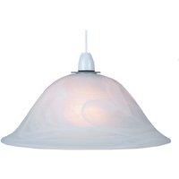 White Alabaster Glass Easy Fit Pendant Shade or Floor Lamp Shade by Happy Hom...