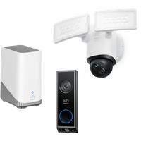 Doorbell & Floodlight Cam E340 Bundle + Homebase 3 Black