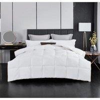 Groundlevel Hotel Quality 85 % White Goose Feather and 15% Soft Down Duvet Comforter With 100% Down Proof Fabric Cover (13.5 Tog, Double)