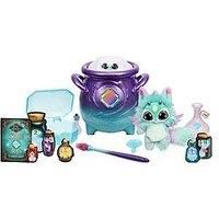 Magic Mixies - Magical Real Misting Purple Cauldron with Interactive 8 Inch Blue and Plush Toy, Follow The Spell Book Add the Magic Ingredients, Who Will You Magically Create£