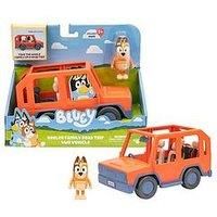 Bluey Heeler Family Road Trip 4WD Vehicle, Includes Articulated Chilli Figure, With Open Roof To Easily Fit 4 Figures Inside, Ideal for all 2.5 Inch Figures (Sold Separately)