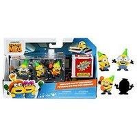 Despicable Me 4 Minions 4 Figure Packs | Minions Party Bus Bunch | 5.8cm Collectible Figures | Pack Has 3 Figures Visible Plus 1 Surprise Figure Hidden