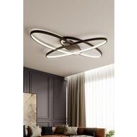 Oval LED Semi-Flush Ceiling Light