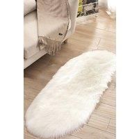 60Cm*120Cm Alex Handmade Shag White Rug