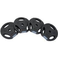 Viavito 1.25-10kg Vinyl Tri Grip 1” Standard Barbell Dumbbell Disc Weight Plates