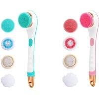 Electric Body Scrubber Brush Set - Pink Or Blue