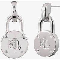 Lauren Ralph Lauren Silver Padlock Dropper Earrings 60545295-G03