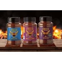 Firefly Barbecue Kansas Sweet and Smoky BBQ Rub for Meat, Fish, Chicken, Pork, Beef & Vegetables - Delicious Smoky Flavour – Award Winning - American Barbeque Seasoning Rub & Spices for Grilling