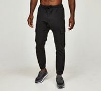 Closure London Woven Ripstop Cargo Pant - Black - Size S