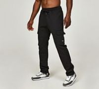 Closure London Open Hem Ripstop Cargo Pant - Black - Size S