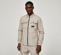 Closure London Utility Cargo Overshirt - Grey - Size S