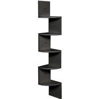 5 Tier Audrienne Corner Bookcase