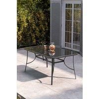 Rectangular Metallic Garden Dining Table