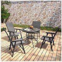 4-Seater Garden Round Dining Table Set