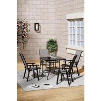 4-Seater Outdoor Garden Dining Table and Chairs Set