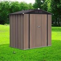 Large Galvanized Steel Lockable Apex Metal Shed