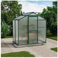 Aluminium Hobby Greenhouse with Base and Window Opening