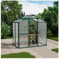 Aluminium Hobby Greenhouse with Window Opening