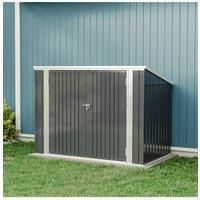 Steel Trash Can Recycle Bin Enclosure Storage Shed