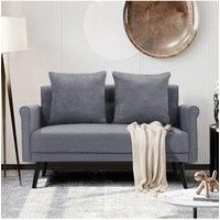 2 Seater Upholstered Love Seat with Rolled Arms