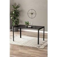 140cm W Rectangular Tempered Glass Dining Table