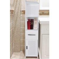 Wooden Bathroom Corner Storage Cabinet Standing Shelf