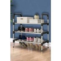 3 Tiers Shoe Rack Organizer Stackable Space Saving Shoe Shelf