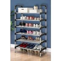 6 Tiers Shoe Rack Organizer Stackable Space Saving Shoe Shelf