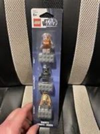 NEW RETIRED LEGO STAR WARS MAGNET SET WICKET IMPERIAL V-WING PILOT JAR JAR BINKS