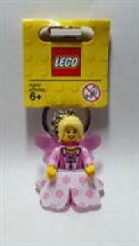 NEW LEGO FRIENDS PINK FAIRY MINIFIGURE KEYRING PINK WINGS, SKIRT & TOP NO TAG