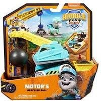 Rubble and Crew, Motor’s Wrecking Ball Toy Truck with Action Figure and Movable Construction Toys, Kids’ Toys for Aged 3 and Up