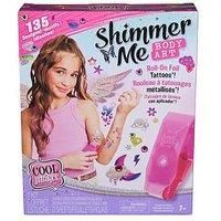 Cool MAKER, Shimmer Me Body Art with Roller, Gems & 3 Foils, 135 Metallic Temporary Tattoo Designs, Arts and Crafts Kids’ Toys for Girls Aged 7+