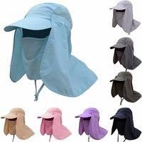 Wide Brim Uv Protection Outdoor Hat In 6 Colours - Grey