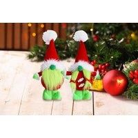 Christmas Grinch Plush Ornament In Beard Or Braided Style