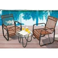 Two Seater Rattan Bistro Furniture Set