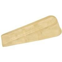 Select Hardware Door Stop, Wedge, Anti Slip Door Holder, Rubber, Cream(Almond), (Pack of 2)