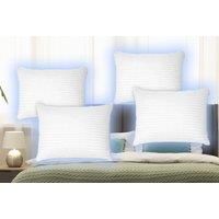 Hotel Quality Hollowfibre Stripe Pillows - 2 Or 4 Pack!