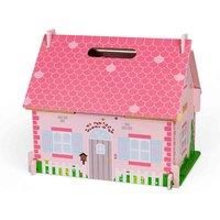 Bigjigs Toys Heritage Playset Blossom Cottage Wooden Doll House with Furniture