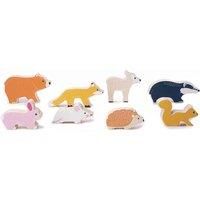 Bigjigs Toys Wooden Woodland Animals - 8 Piece Set, none