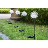 1/2/4 Solar Flower Garden Lights - 2 Colours! - White