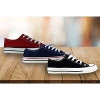 Girls Canvas Shoes - 5 Sizes & 3 Colours! - Red