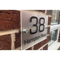 Personalised House Sign - Frosted