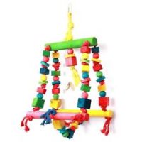 The Bird House Double Swing Parrot Toy, multicolor