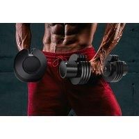 5 In 1 Black Adjustable Dumbbell With Non Slip Metal Handle