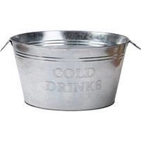 Galvanised Steel Drinks Cooler Ice Bucket With Handles!