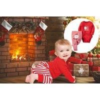 Baby Christmas Jumper Set - Black