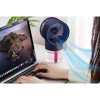 Three-Speed Humidifier Misting Fan - 2 Options - Red