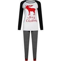 Women'S 'Merry Christmas' Pyjamas With Candy Cane Trousers!