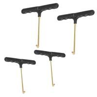 NA 4 Pcs Trampoline Tools, Spring Pull T-Hook Metal Tent Peg Puller for Jumping Trampoline